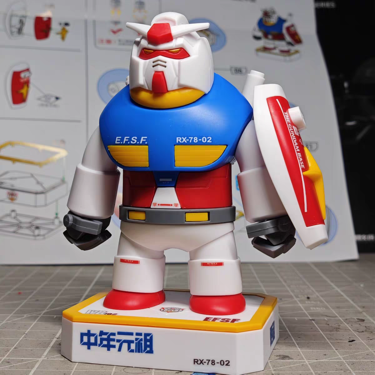 FATBOY MODEL FZ-1 CHONKER RX-78-2 MAGNETIC JOINT MODEL KIT