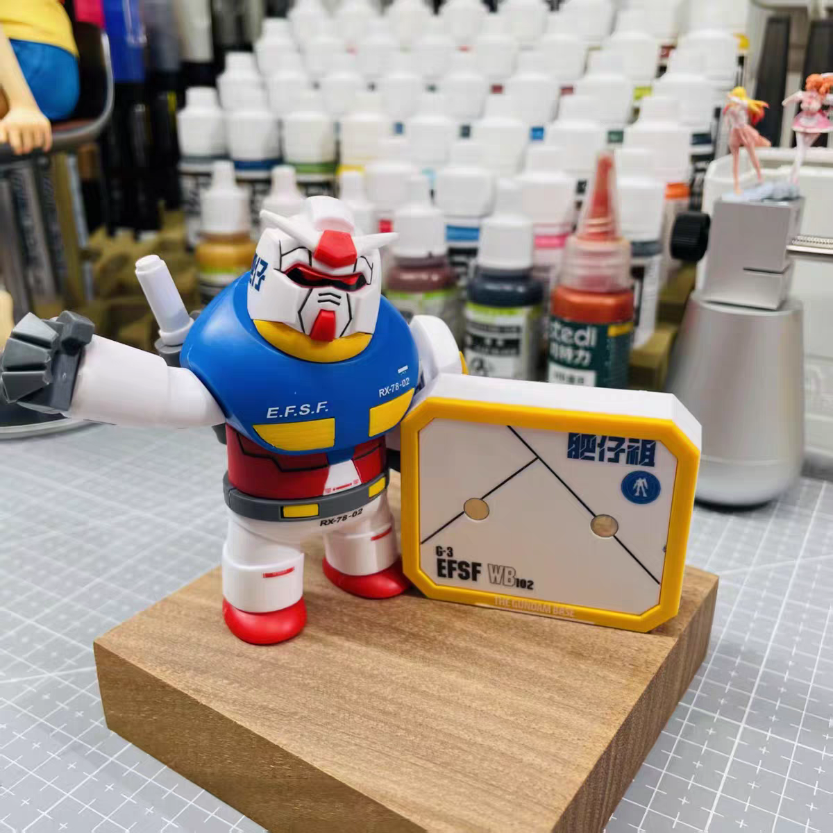 FATBOY MODEL FZ-1 CHONKER RX-78-2 MAGNETIC JOINT MODEL KIT