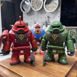 FATBOY MODEL CHONKER FAT CUTE MS-06 Green Zaku II MAGNETIC ACTION FIGURE MODEL TOY VCA GUNDAM SINGAPORE