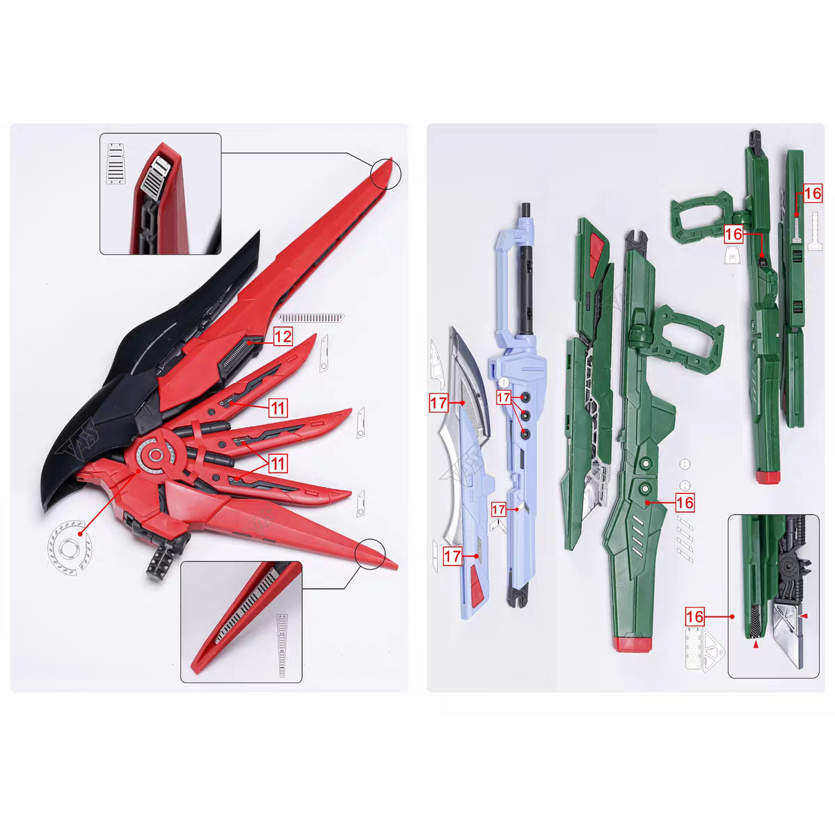 TAS MGSD DESTINY GUNDAM METAL UPGRADE ETCHING PARTS