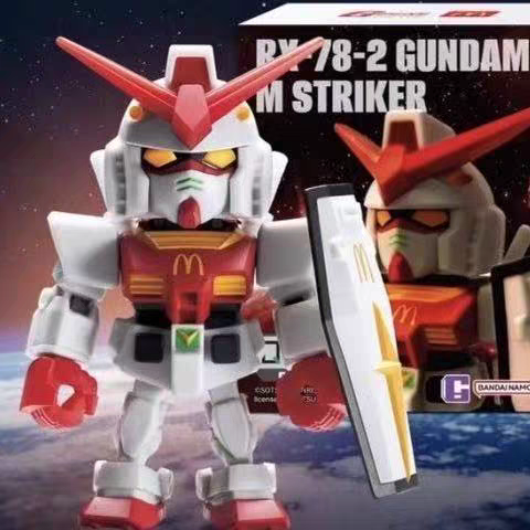 QMSV MINI MCDONALD'S RX-78-2 M STRIKER WHITE TAIWAN LIMITED EDITION