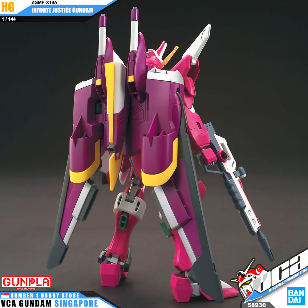 Bandai Gunpla High Grade Cosmic Era 1/144 HG CE Infinite Justice Gundam Box Art