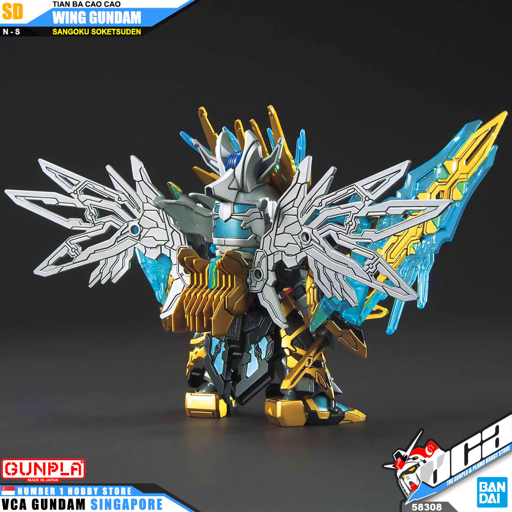 Bandai Gunpla Sangoku Soketsuden SD Tien Ba Cao Cao Wing Gundam