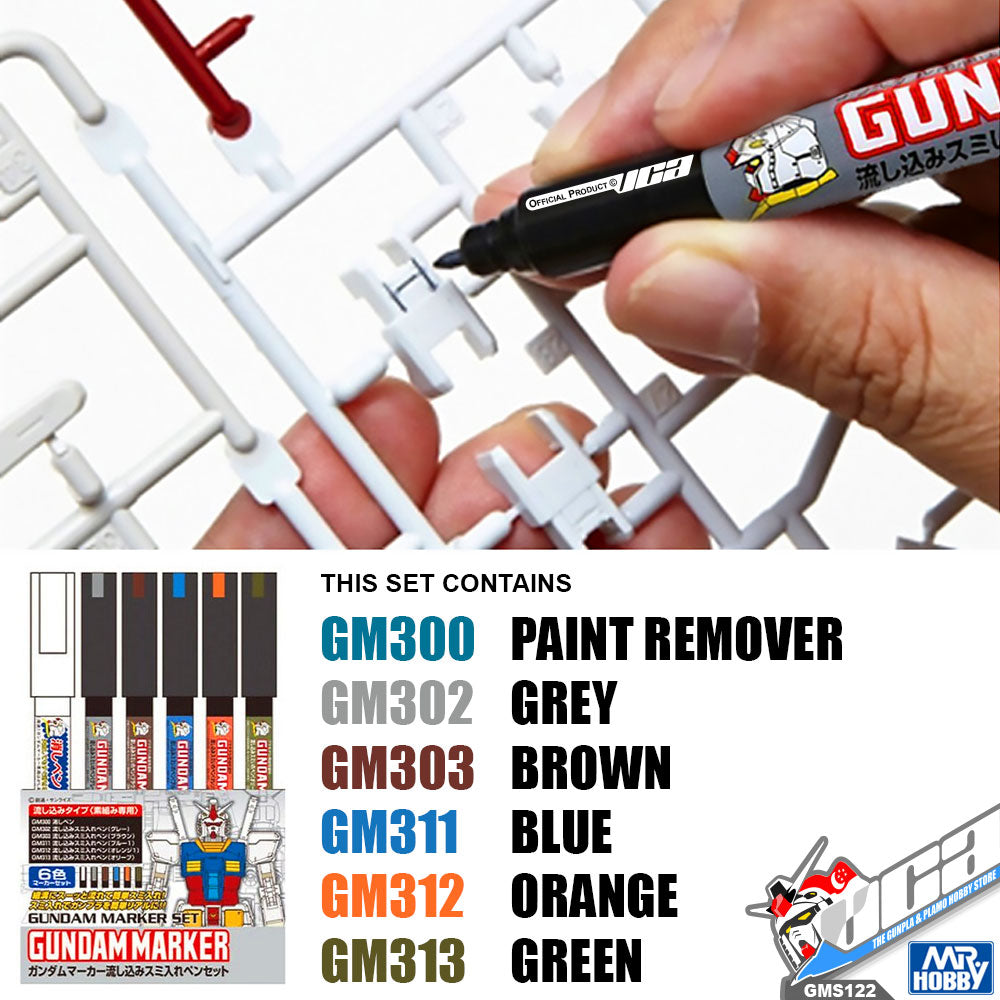 GSI Creos GM02 Gundam Marker Panel Liner Ultra Fine Dark Grey