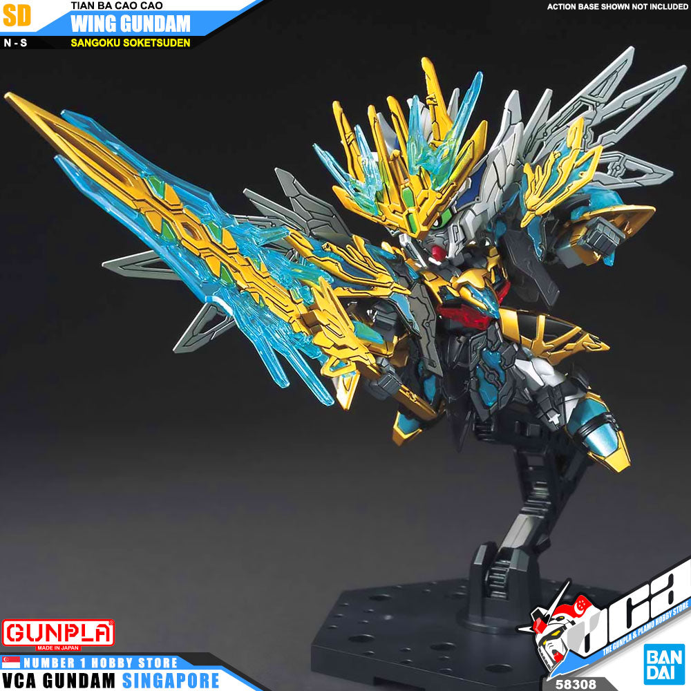 Bandai Gunpla Sangoku Soketsuden SD Tien Ba Cao Cao Wing Gundam