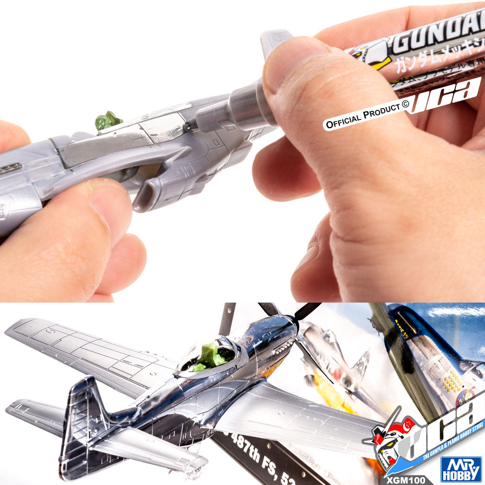 GSI CREOS MR HOBBY XGM100 GUNDAM MARKER EX SILVER CHROME PLATING HOBBY PAINT PEN VCA GUNDAM SINGAPORE