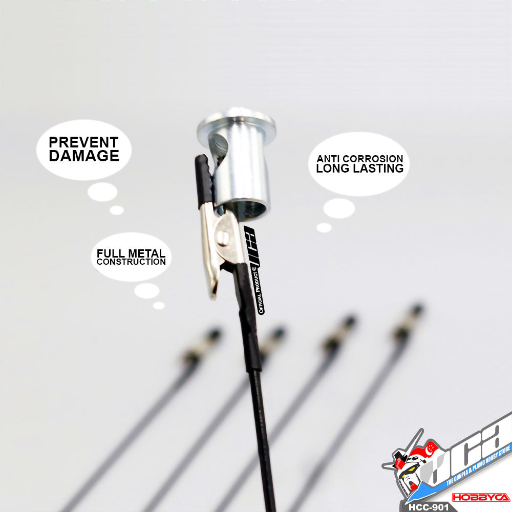 Hobbyca HCC-901 Full Metal Painting Clips Black Color Version For Plastic Model Hobby