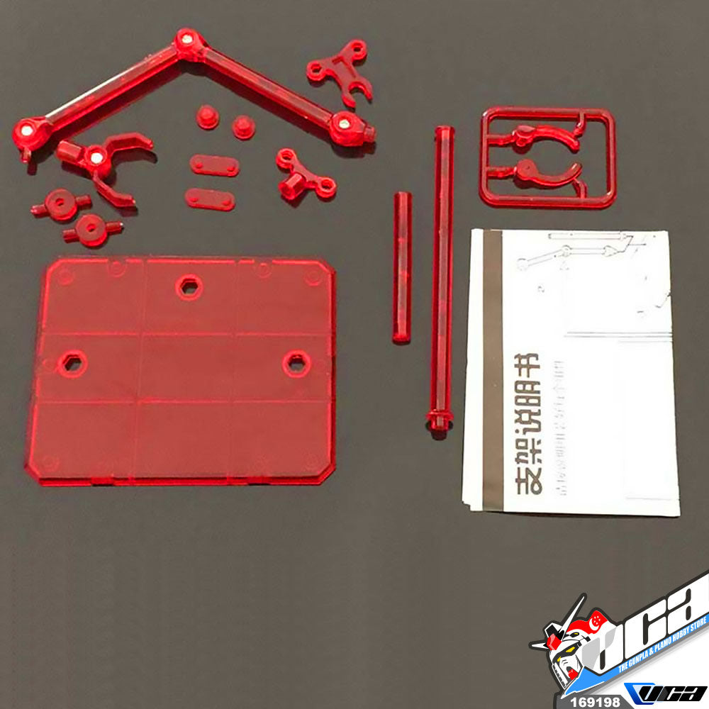 Gundam DUAL ACTION STAND (CLEAR RED)
