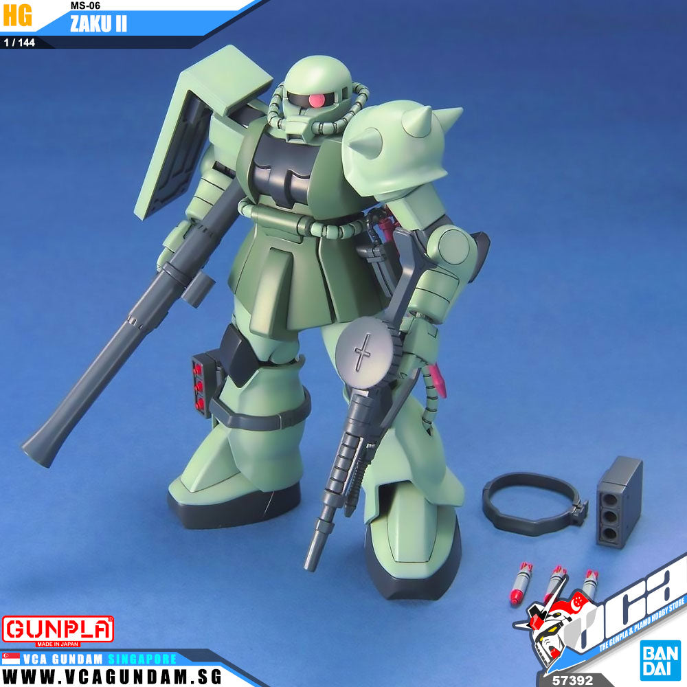 HG Char Zaku II (Revive GUNDAM HGUC 1/144 MS-06R-2 ZAKU II (Johnny Ridden Custom) – Maquette à Assembler – Couleurs Vives, Articulé HG Char Zaku II (Revive GUNDAM HGUC 1/144 MS-06R-2 ZAKU II (Johnny Ridden Custom) – Maquette à Assembler – Couleurs Vives, Articulé