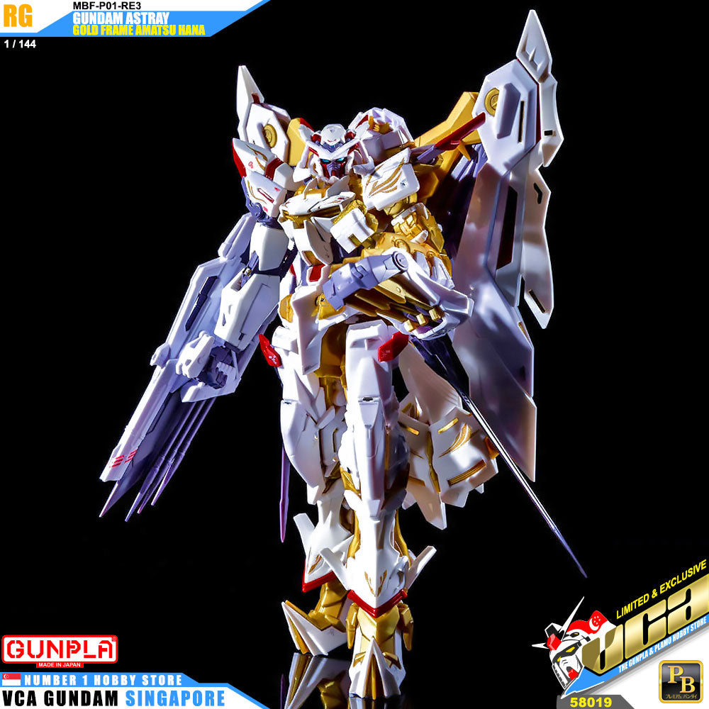 Bandai Real Grade RG Gundam Astray Gold Frame Amatsu Hana