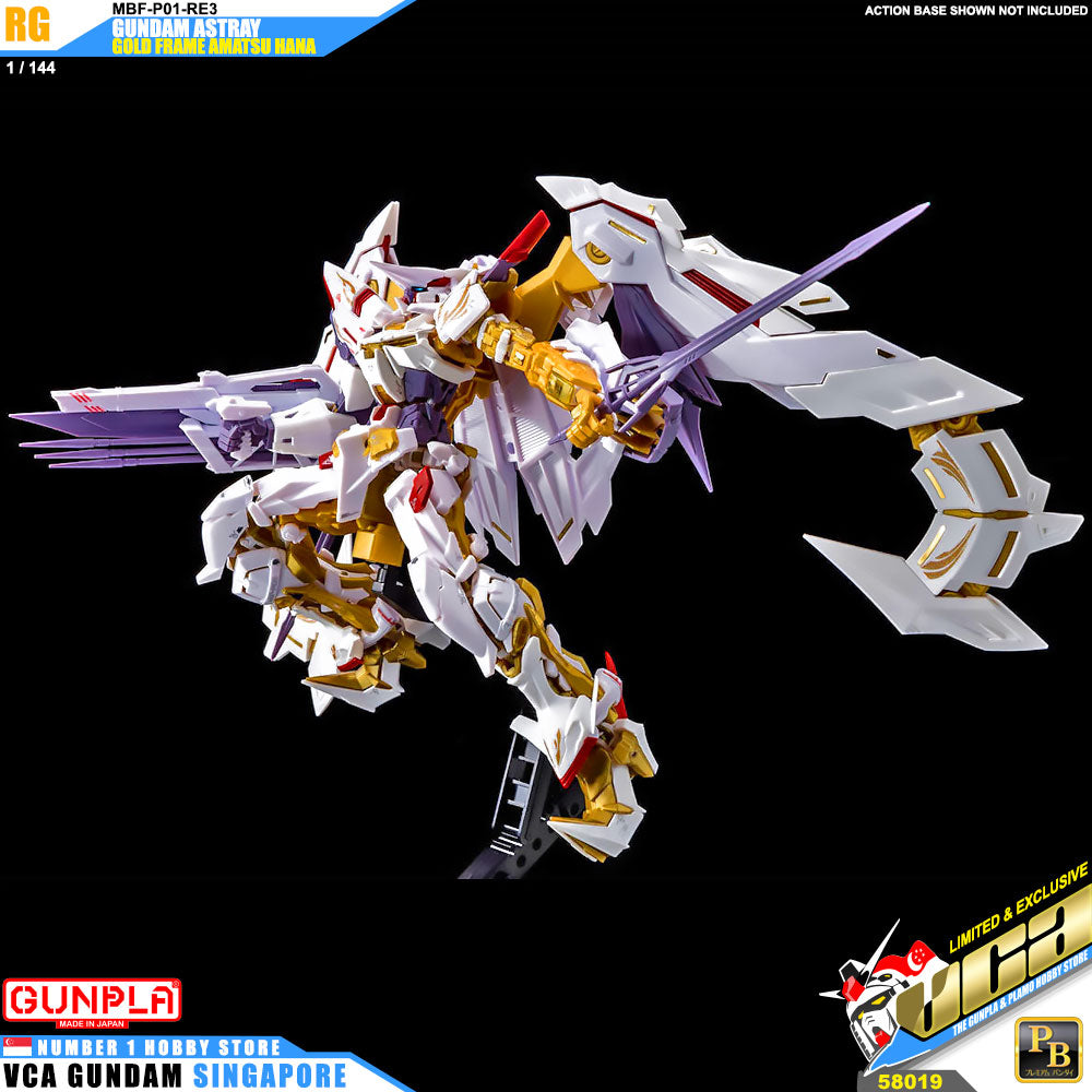 Bandai Real Grade RG Gundam Astray Gold Frame Amatsu Hana