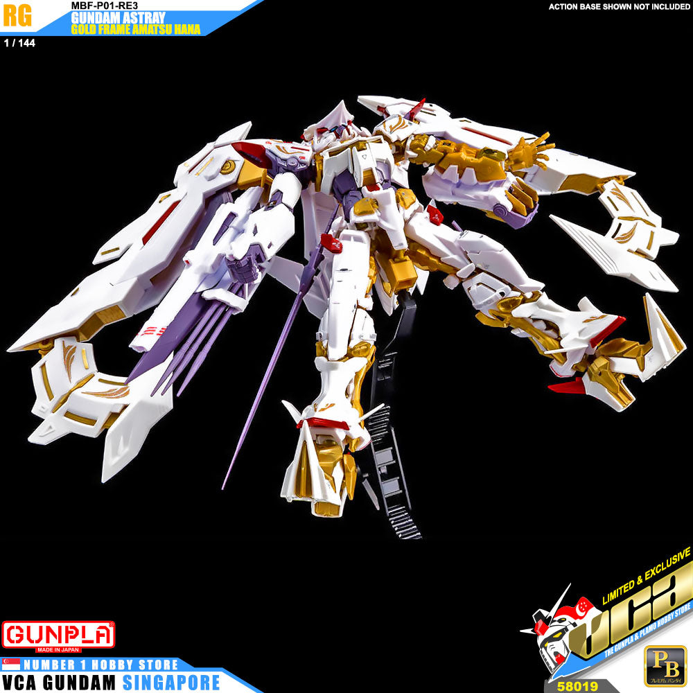 Bandai Real Grade RG Gundam Astray Gold Frame Amatsu Hana