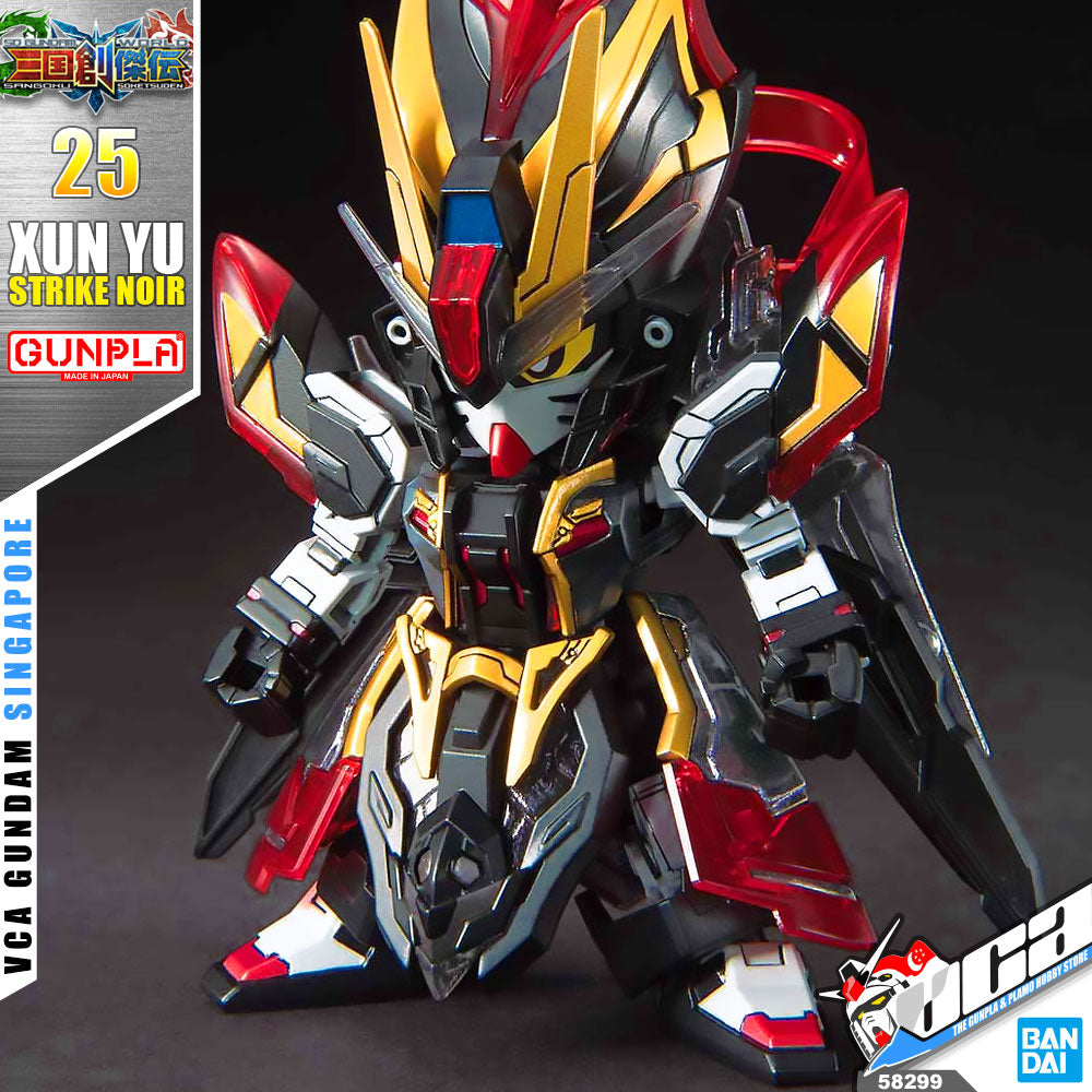 Bandai Gunpla Sangoku Soketsuden SD Xun Yu Strike Noir