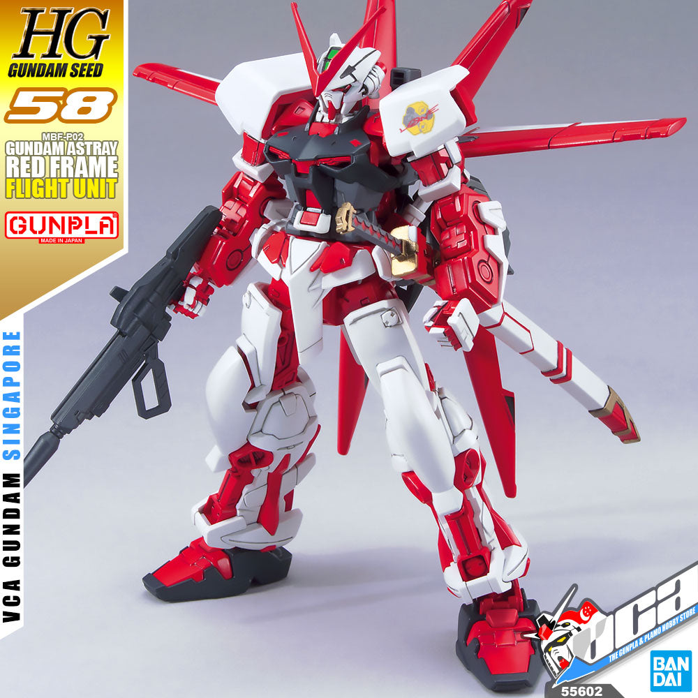 Bandai Gunpla High Grade Seed HG Gundam Astray Red Frame Flight Unit