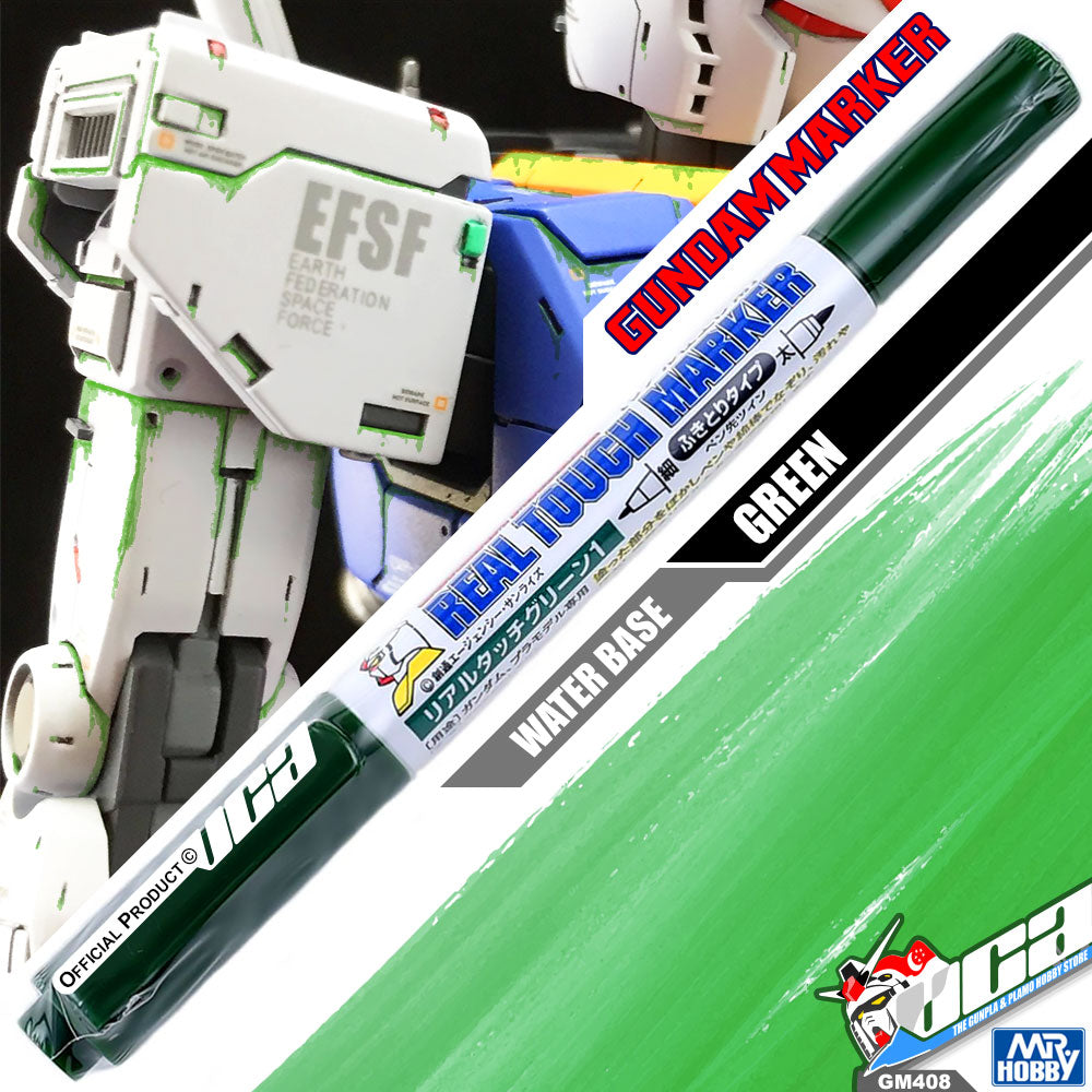 GSI CREOS MR HOBBY GM408 GUNDAM REAL TOUCH MARKER PAINT GREEN HOBBY PEN VCA GUNDAM SINGAPORE