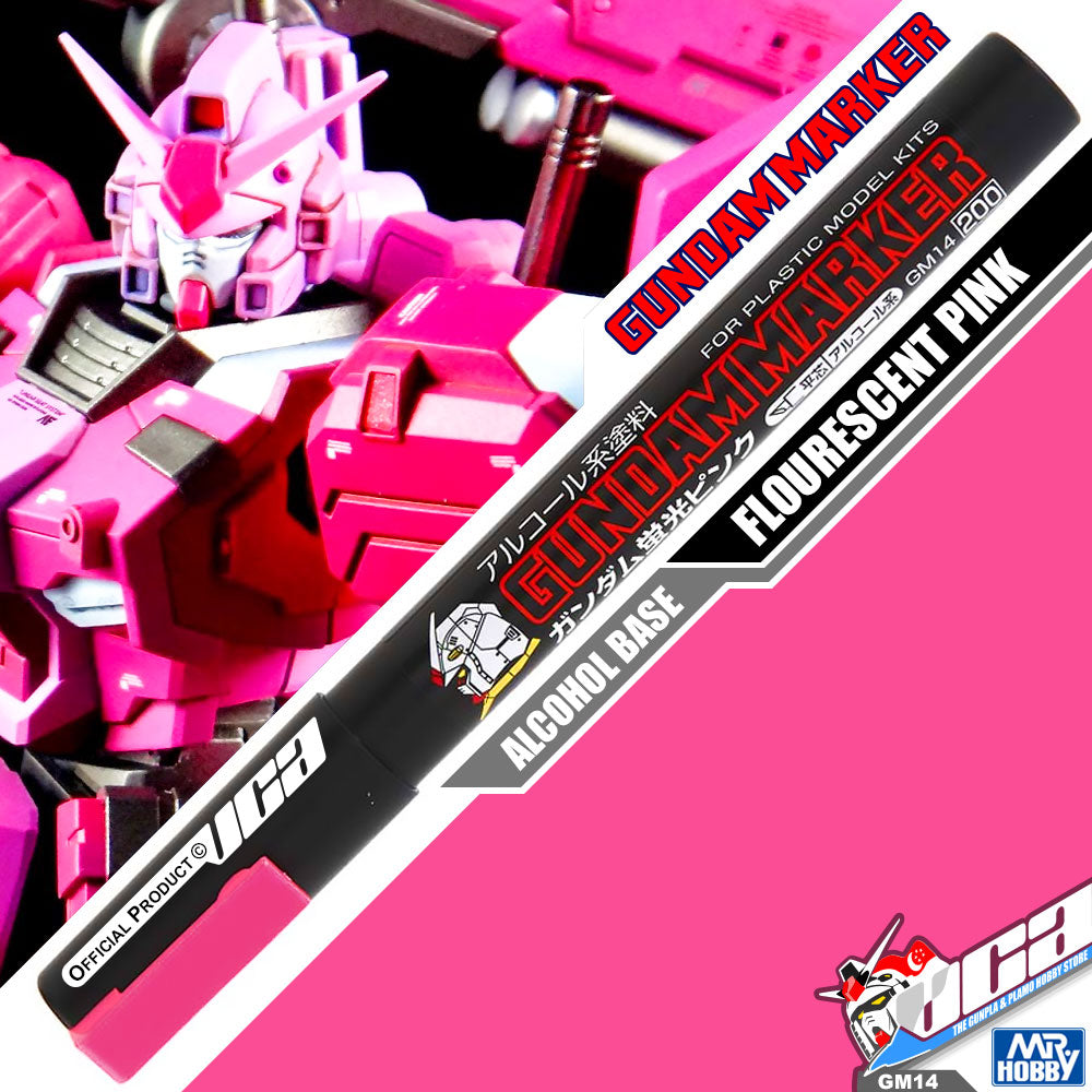 GSI CREOS MR GREY HOBBY GM14 Gundam Marker Painting Pen fluorescent pink
