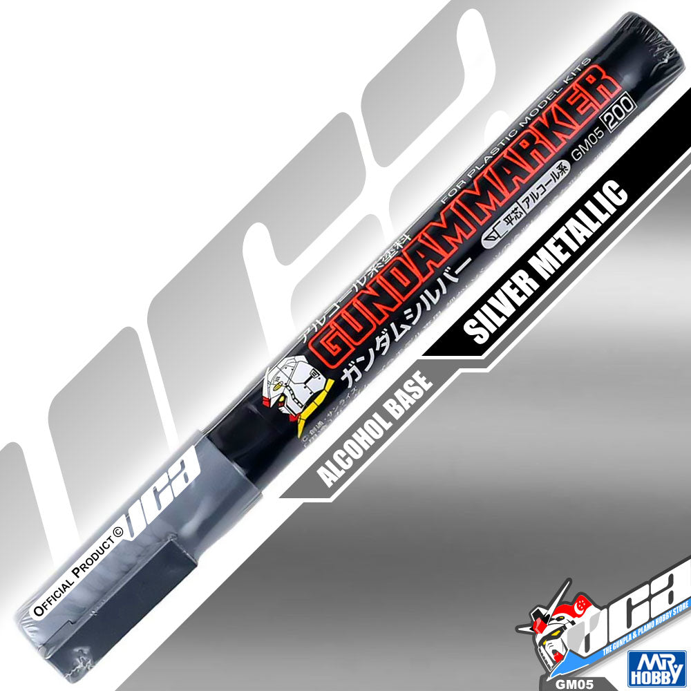 GSI CREOS MR HOBBY GM05 Gundam Marker Painting Pen Silver Metallic