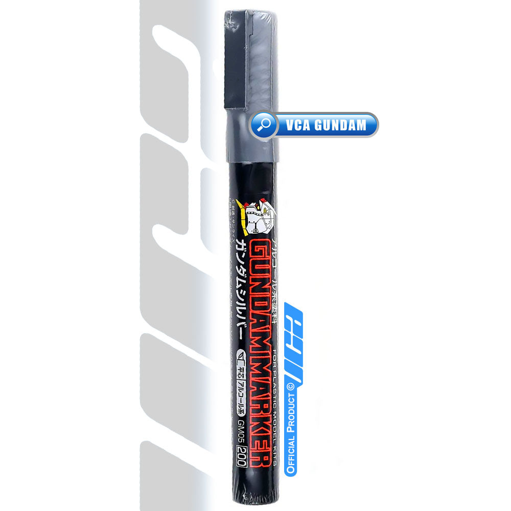 GSI CREOS MR HOBBY GM05 Gundam Marker Painting Pen Silver Metallic