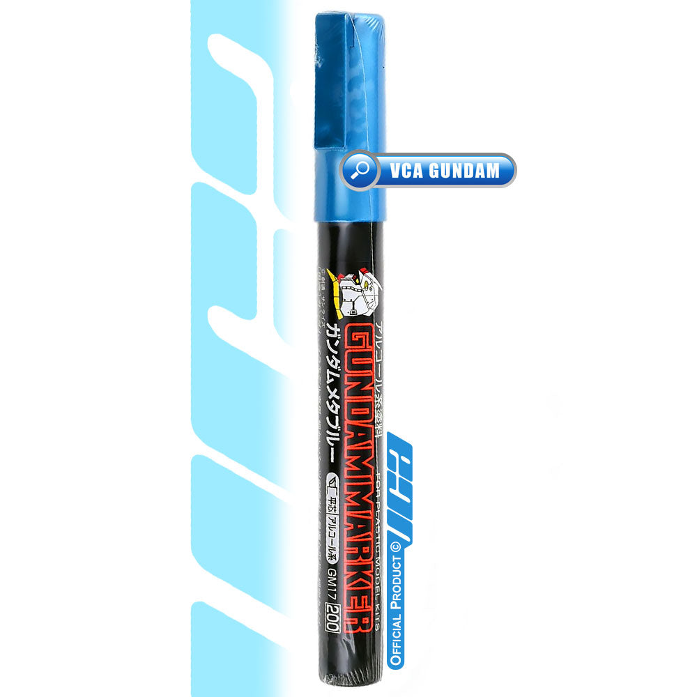 GSI CREOS MR GREY HOBBY GM17 Gundam Marker Painting Pen Blue Metallic