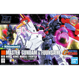 Bandai® Gunpla HG FutureCentury (HGFC) MASTER GUNDAM & FUUNSAIKI Box Art