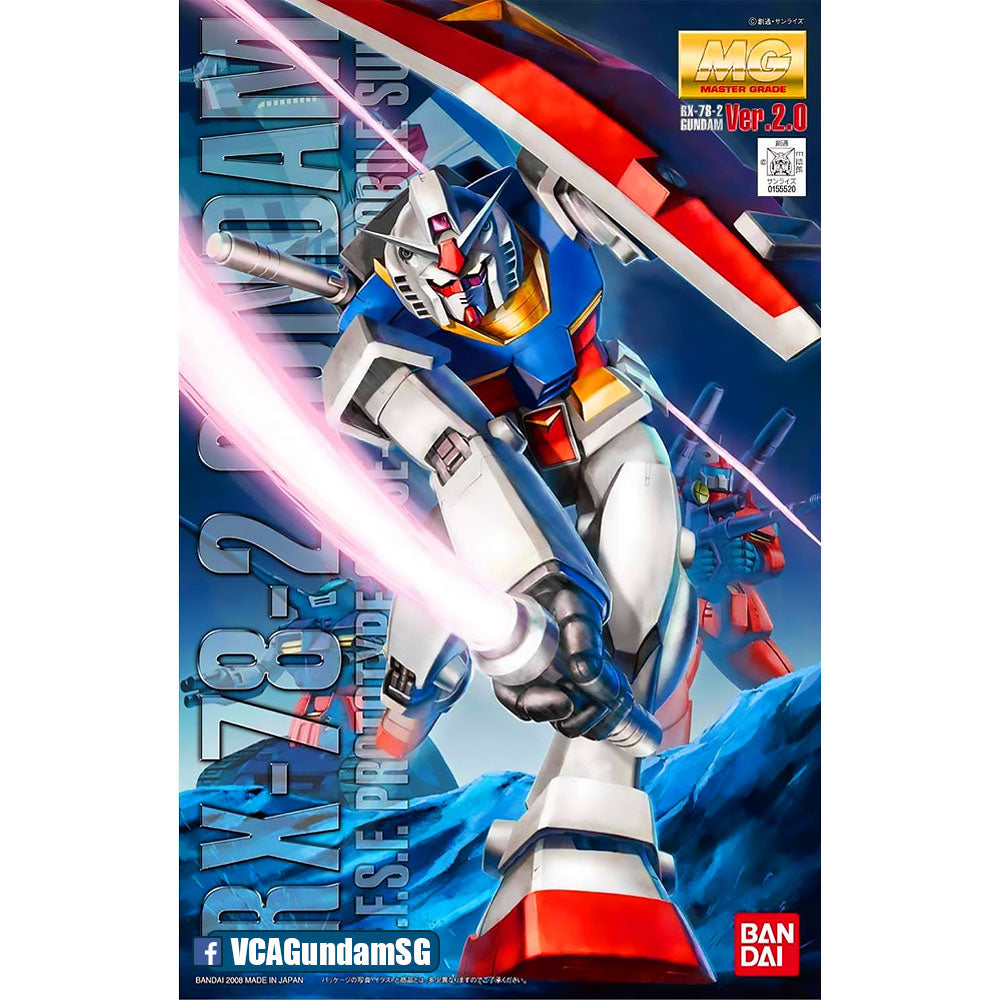 Bandai® Gunpla MG RX-78-2 GUNDAM VER 2.0 Box Art