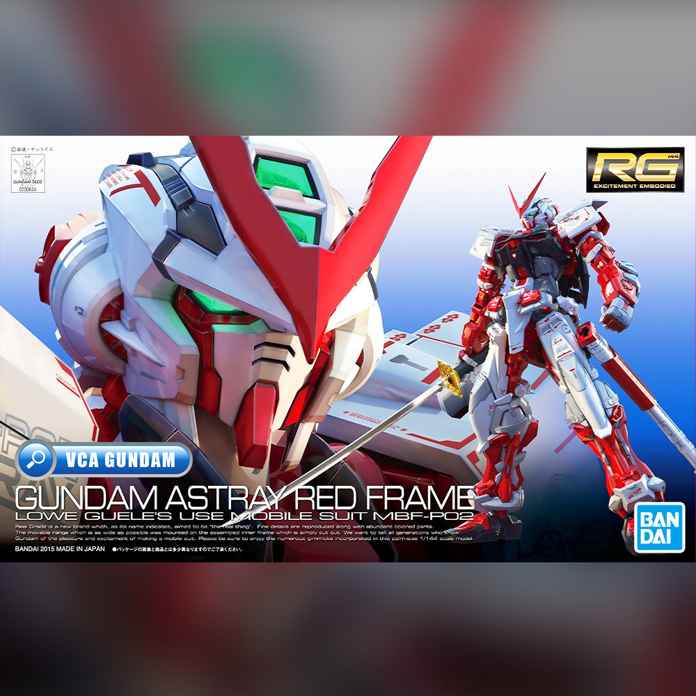 Bandai® Gunpla Real Grade RG 1/144 MBF-P02 GUNDAM ASTRAY RED FRAME VCA Singapore